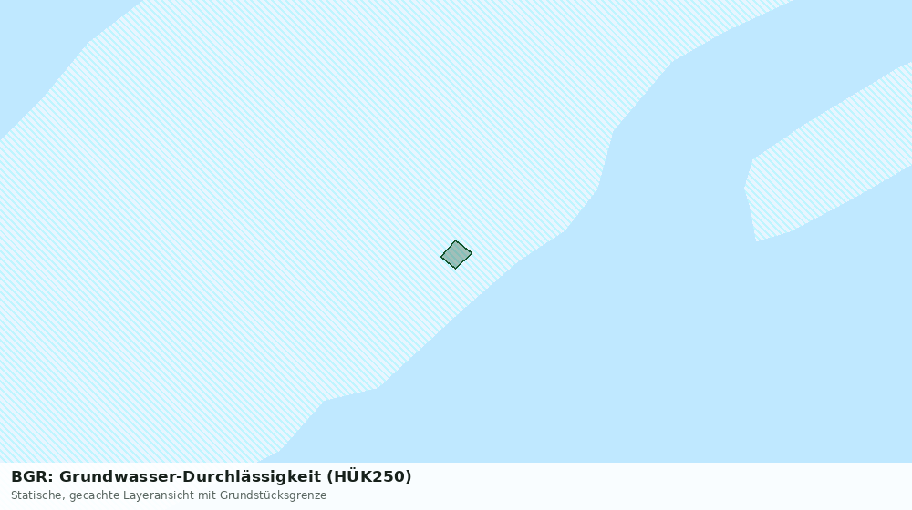 Statische Kartenansicht: BGR: Grundwasser-Durchlässigkeit (HÜK250)