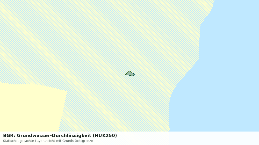 Statische Kartenansicht: BGR: Grundwasser-Durchlässigkeit (HÜK250)