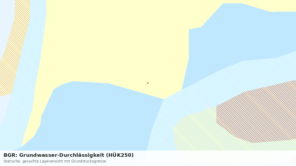 Statische Kartenansicht: BGR: Grundwasser-Durchlässigkeit (HÜK250)