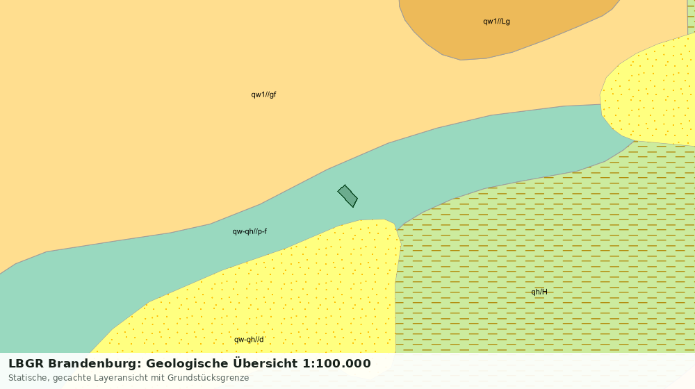 Statische Kartenansicht: LBGR Brandenburg: Geologische Übersicht 1:100.000