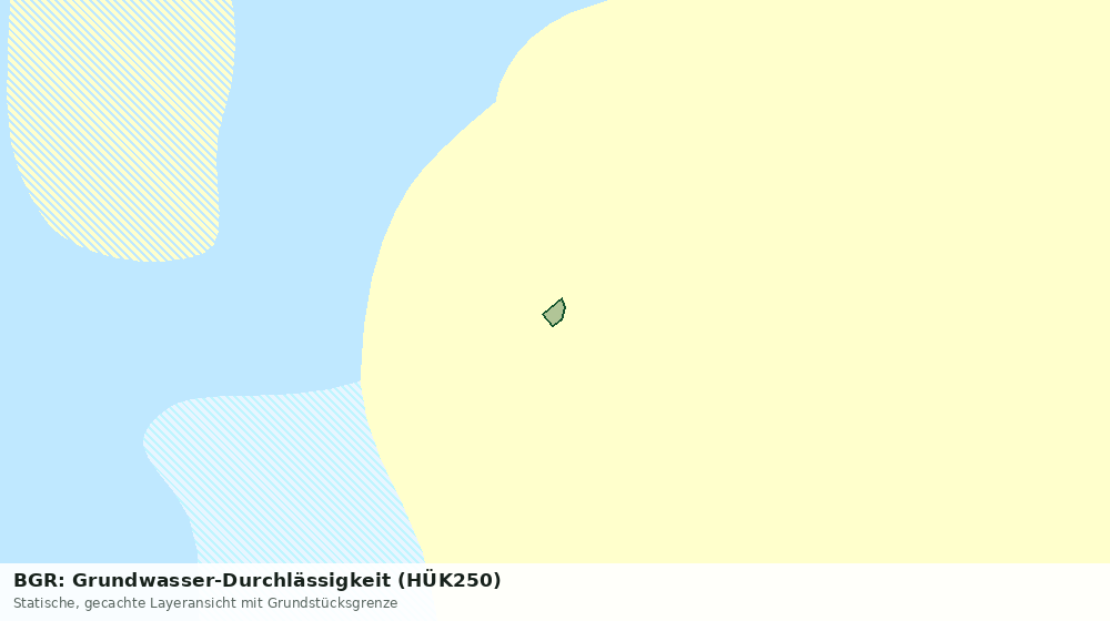 Statische Kartenansicht: BGR: Grundwasser-Durchlässigkeit (HÜK250)