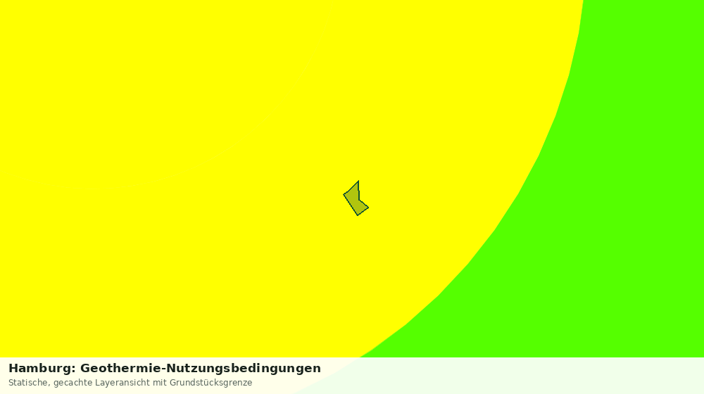 Statische Kartenansicht: Hamburg: Geothermie-Nutzungsbedingungen