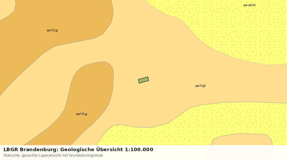 Statische Kartenansicht: LBGR Brandenburg: Geologische Übersicht 1:100.000