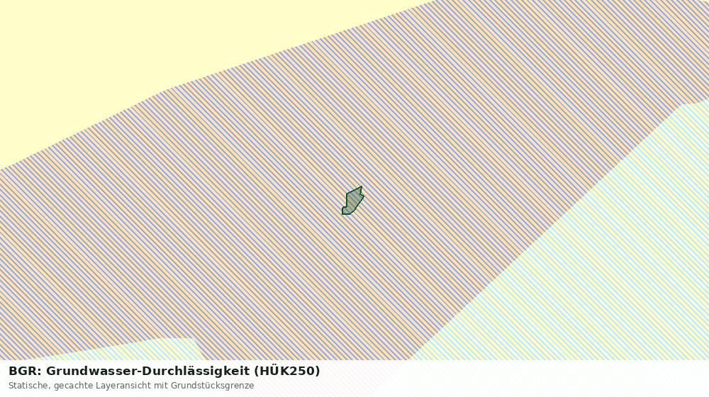 Statische Kartenansicht: BGR: Grundwasser-Durchlässigkeit (HÜK250)