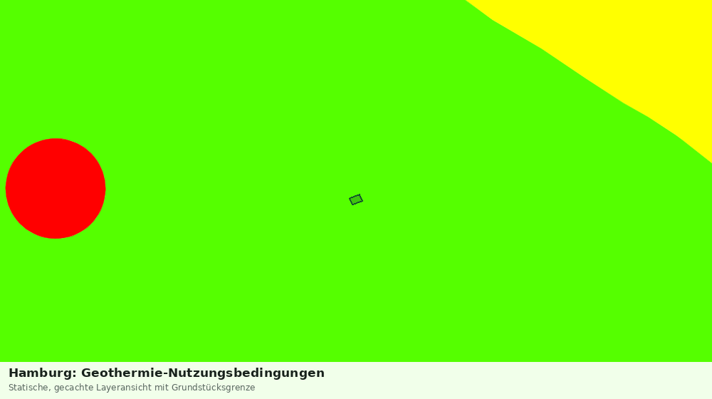 Statische Kartenansicht: Hamburg: Geothermie-Nutzungsbedingungen