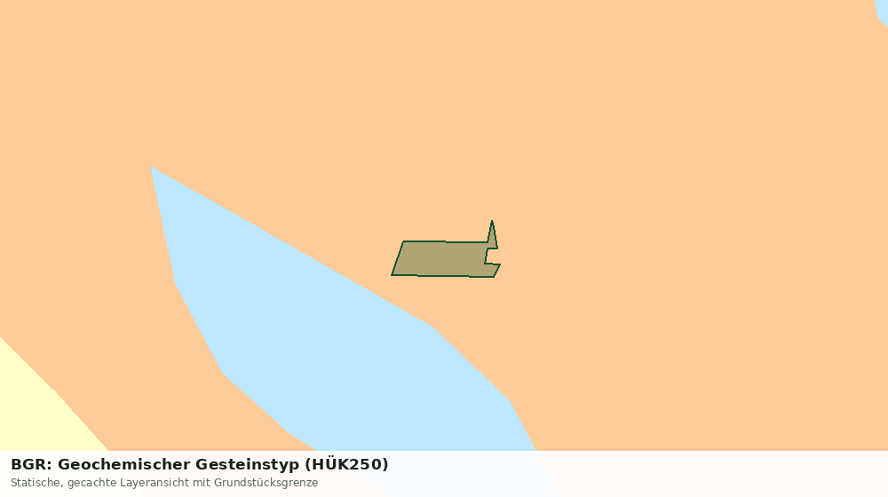 Statische Kartenansicht: BGR: Geochemischer Gesteinstyp (HÜK250)