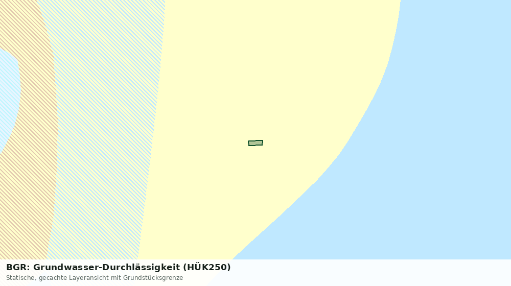 Statische Kartenansicht: BGR: Grundwasser-Durchlässigkeit (HÜK250)