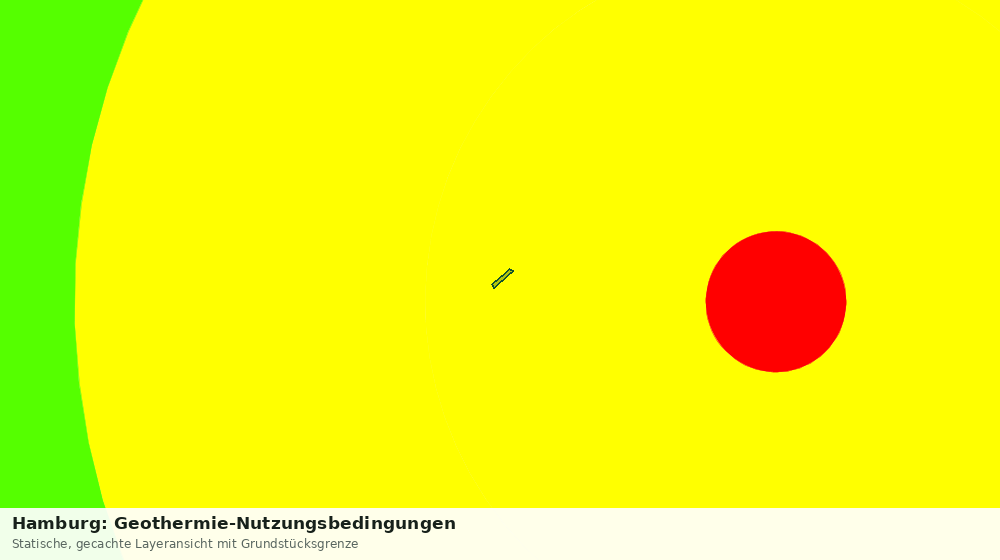 Statische Kartenansicht: Hamburg: Geothermie-Nutzungsbedingungen