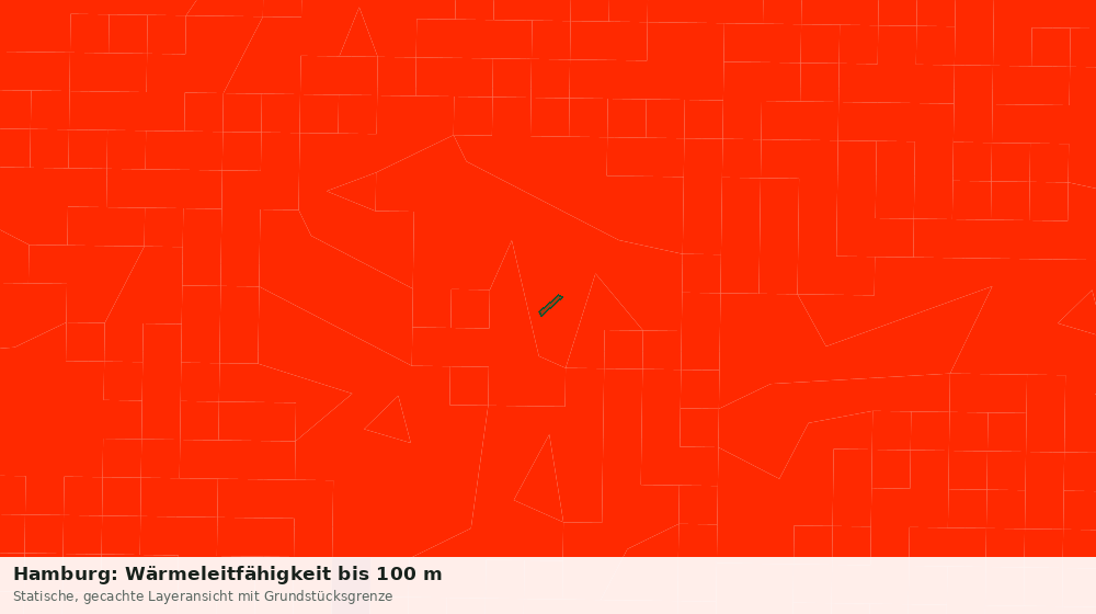Statische Kartenansicht: Hamburg: Wärmeleitfähigkeit bis 100 m