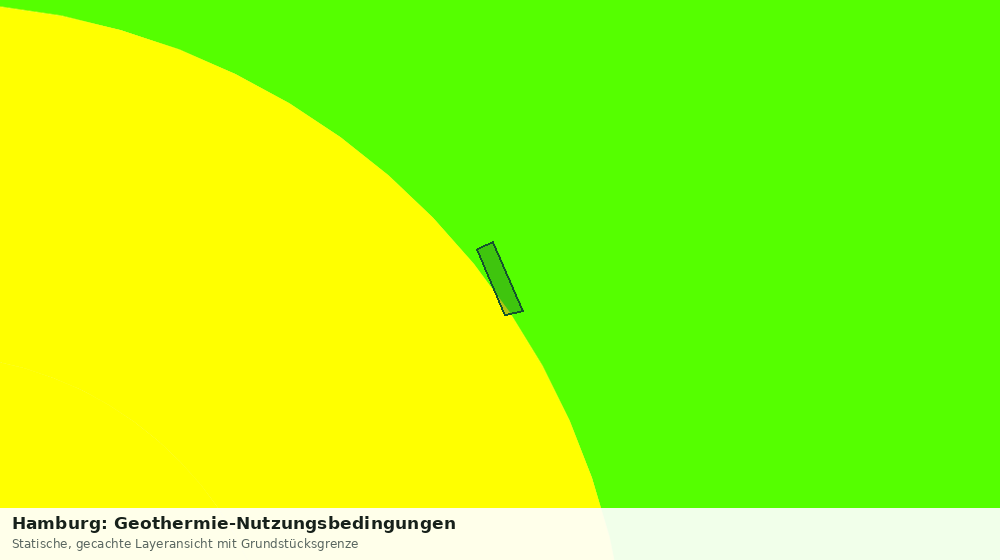 Statische Kartenansicht: Hamburg: Geothermie-Nutzungsbedingungen