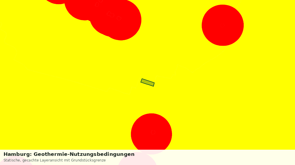 Statische Kartenansicht: Hamburg: Geothermie-Nutzungsbedingungen