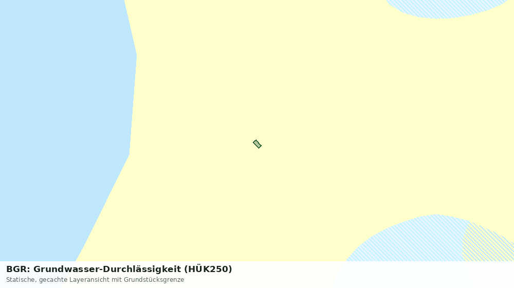 Statische Kartenansicht: BGR: Grundwasser-Durchlässigkeit (HÜK250)