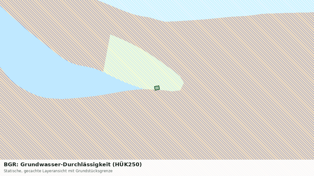 Statische Kartenansicht: BGR: Grundwasser-Durchlässigkeit (HÜK250)