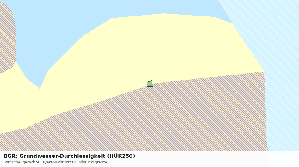 Statische Kartenansicht: BGR: Grundwasser-Durchlässigkeit (HÜK250)