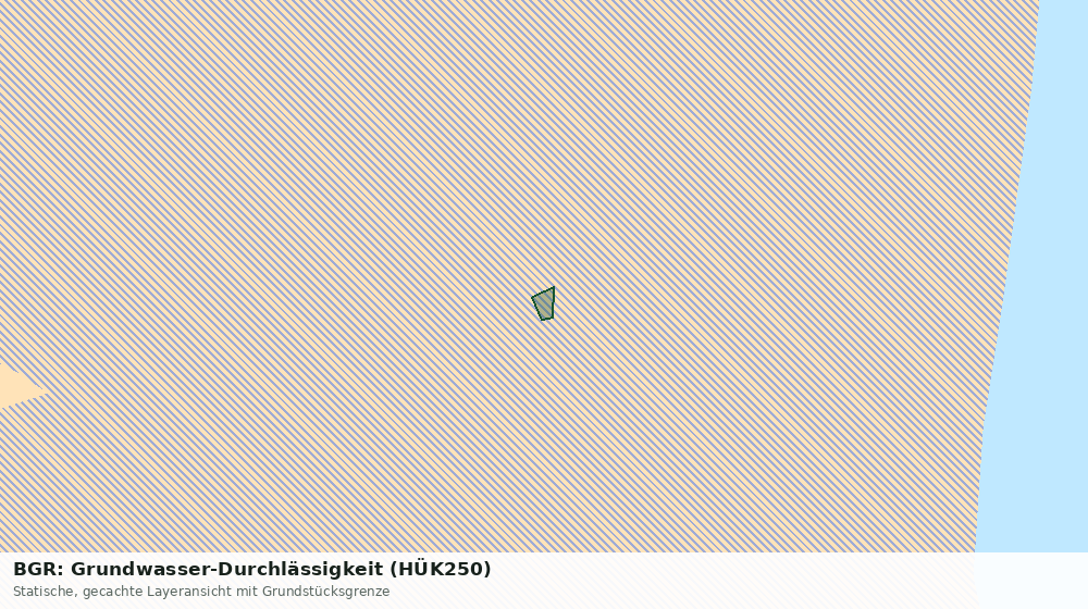 Statische Kartenansicht: BGR: Grundwasser-Durchlässigkeit (HÜK250)