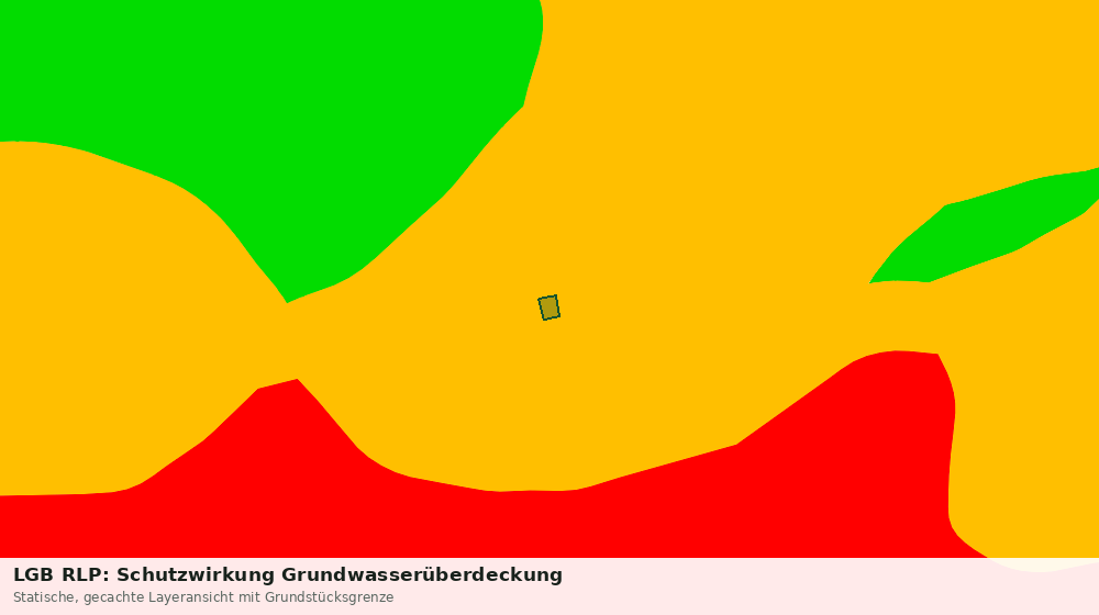 Statische Kartenansicht: LGB RLP: Schutzwirkung Grundwasserüberdeckung