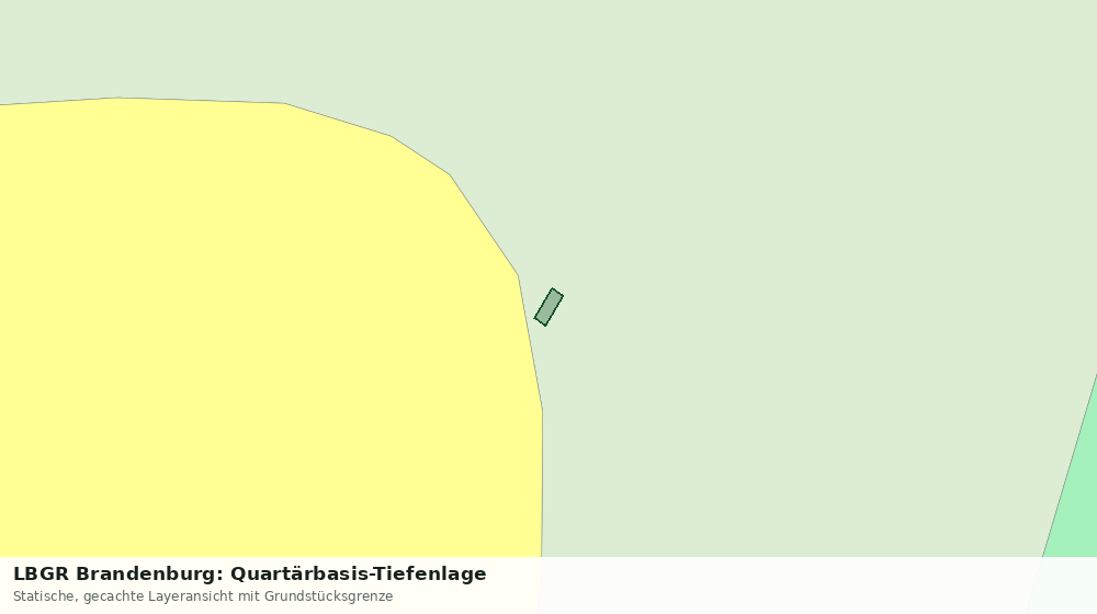 Statische Kartenansicht: LBGR Brandenburg: Quartärbasis-Tiefenlage
