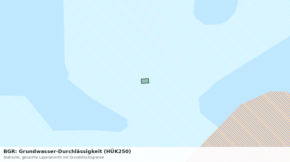 Statische Kartenansicht: BGR: Grundwasser-Durchlässigkeit (HÜK250)