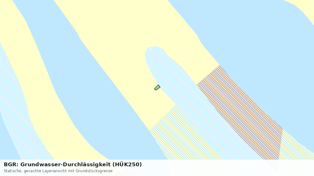 Statische Kartenansicht: BGR: Grundwasser-Durchlässigkeit (HÜK250)