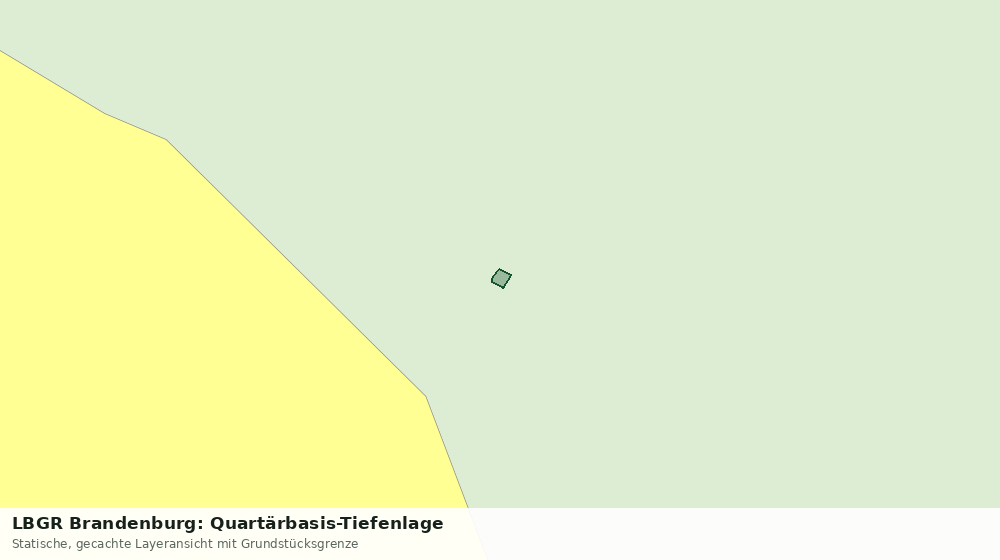 Statische Kartenansicht: LBGR Brandenburg: Quartärbasis-Tiefenlage