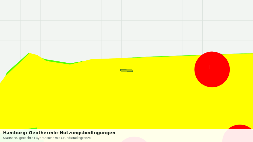 Statische Kartenansicht: Hamburg: Geothermie-Nutzungsbedingungen