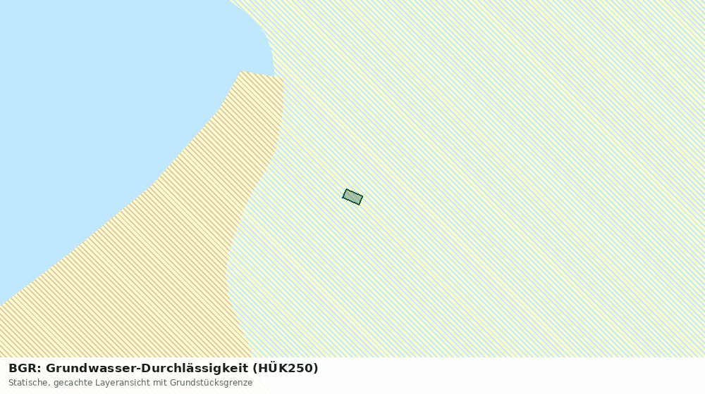 Statische Kartenansicht: BGR: Grundwasser-Durchlässigkeit (HÜK250)