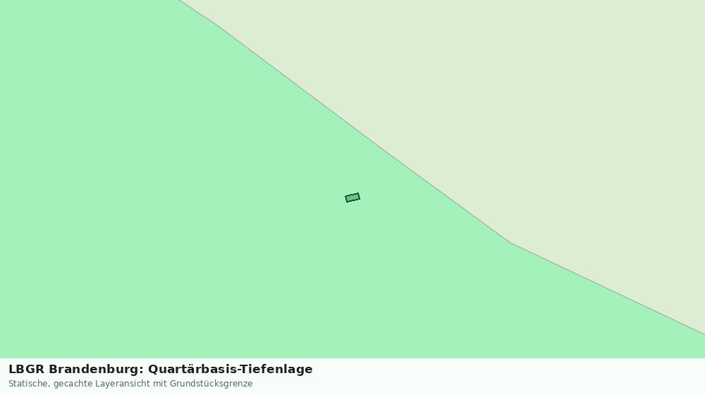 Statische Kartenansicht: LBGR Brandenburg: Quartärbasis-Tiefenlage
