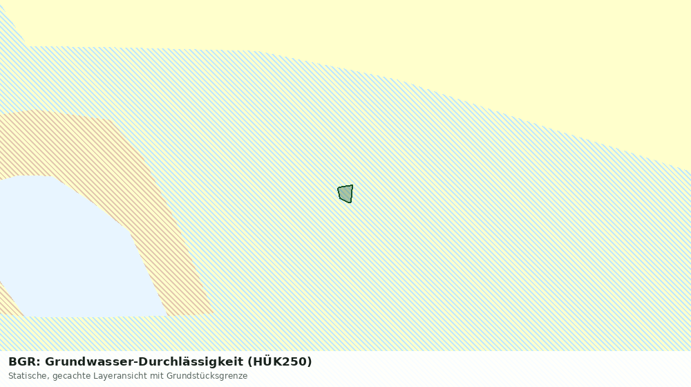Statische Kartenansicht: BGR: Grundwasser-Durchlässigkeit (HÜK250)