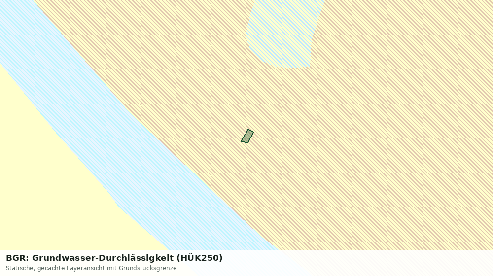 Statische Kartenansicht: BGR: Grundwasser-Durchlässigkeit (HÜK250)