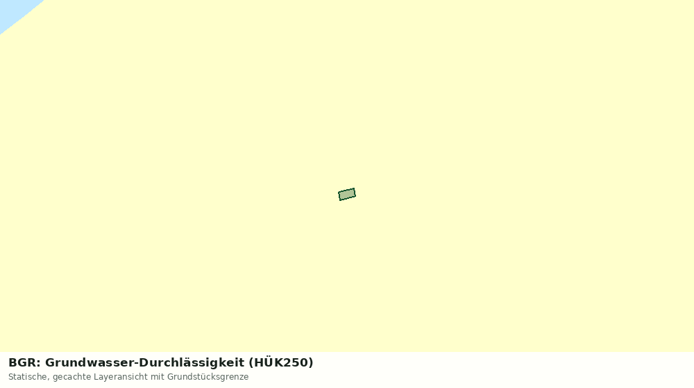 Statische Kartenansicht: BGR: Grundwasser-Durchlässigkeit (HÜK250)