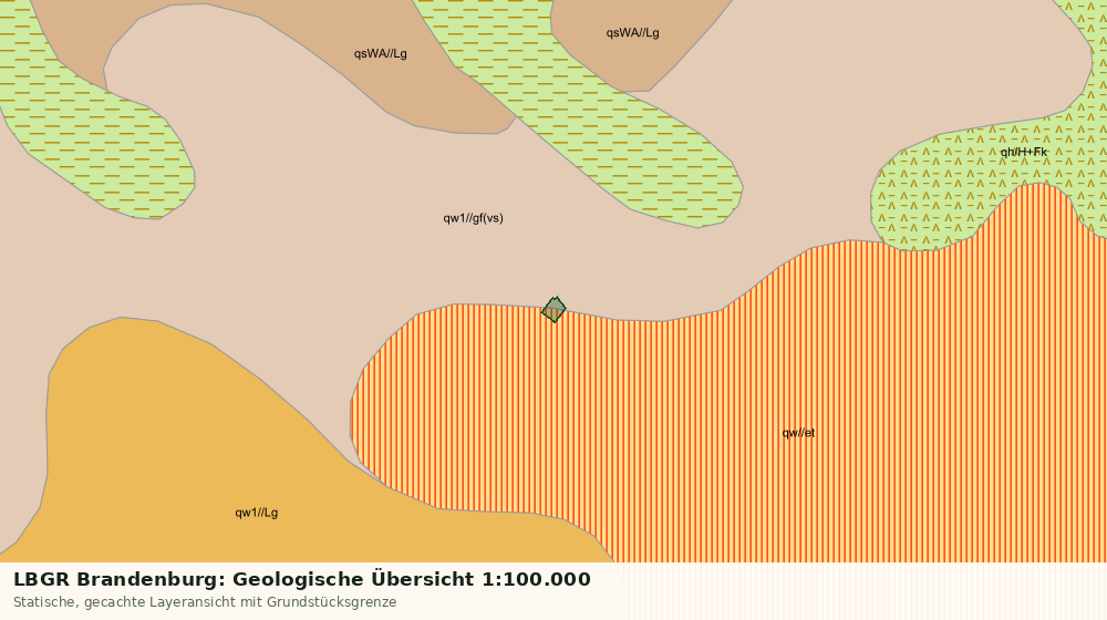 Statische Kartenansicht: LBGR Brandenburg: Geologische Übersicht 1:100.000