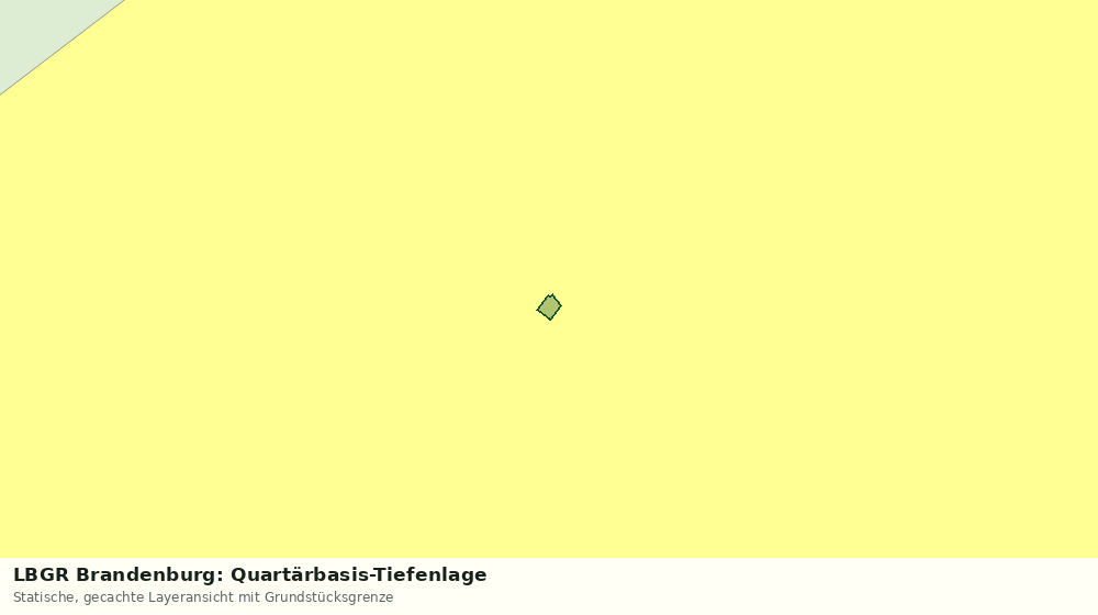 Statische Kartenansicht: LBGR Brandenburg: Quartärbasis-Tiefenlage