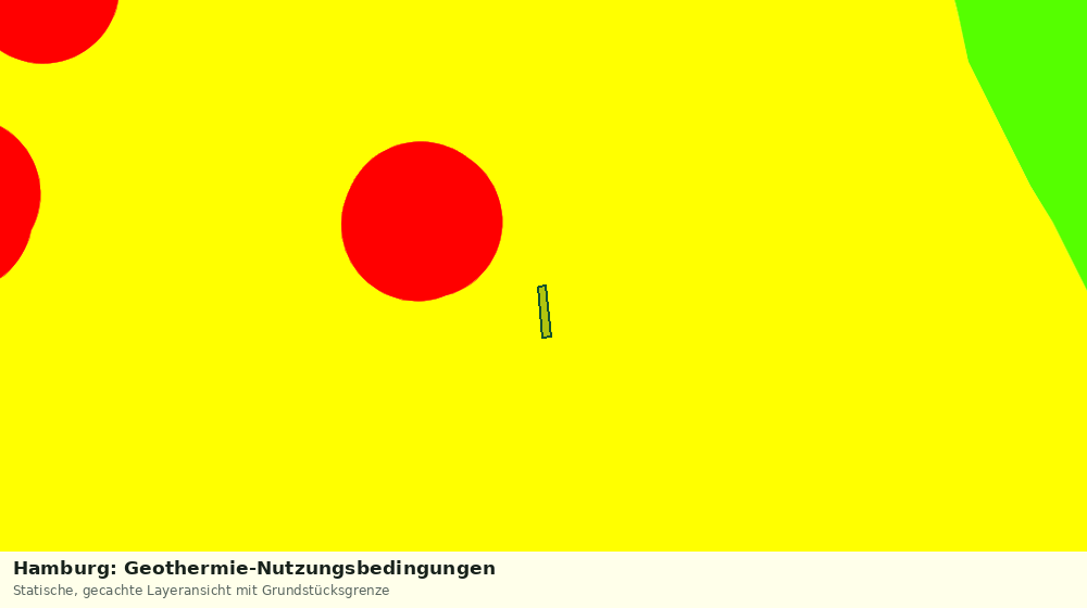 Statische Kartenansicht: Hamburg: Geothermie-Nutzungsbedingungen