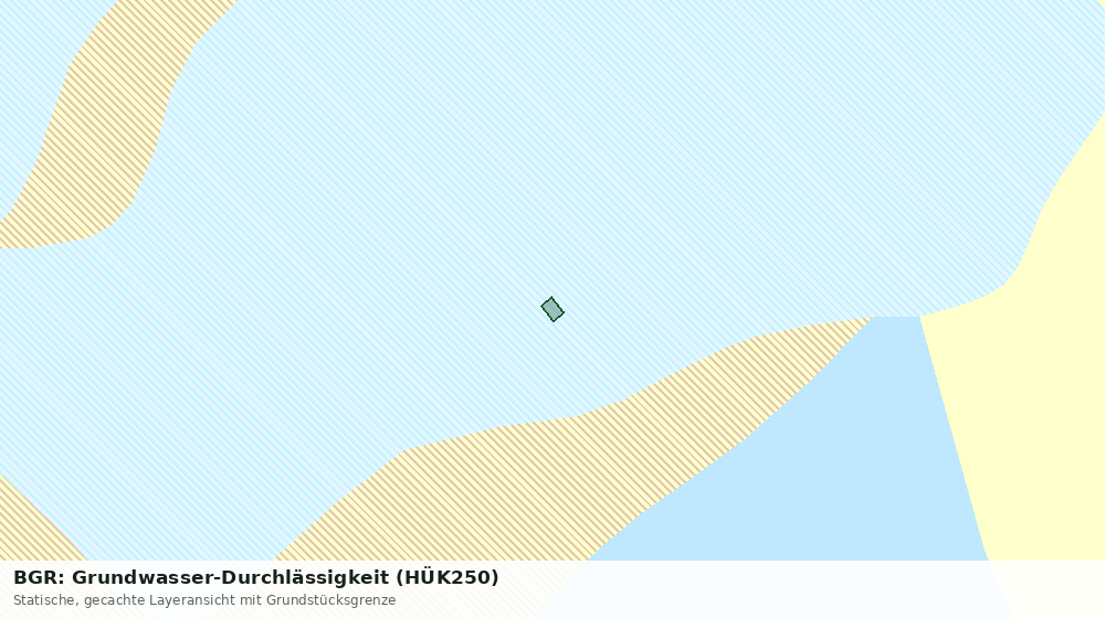 Statische Kartenansicht: BGR: Grundwasser-Durchlässigkeit (HÜK250)