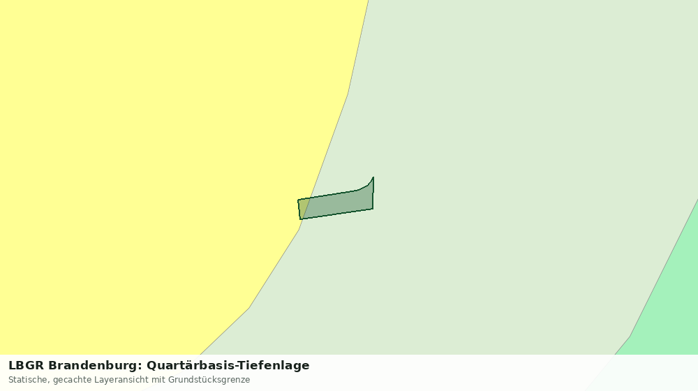 Statische Kartenansicht: LBGR Brandenburg: Quartärbasis-Tiefenlage