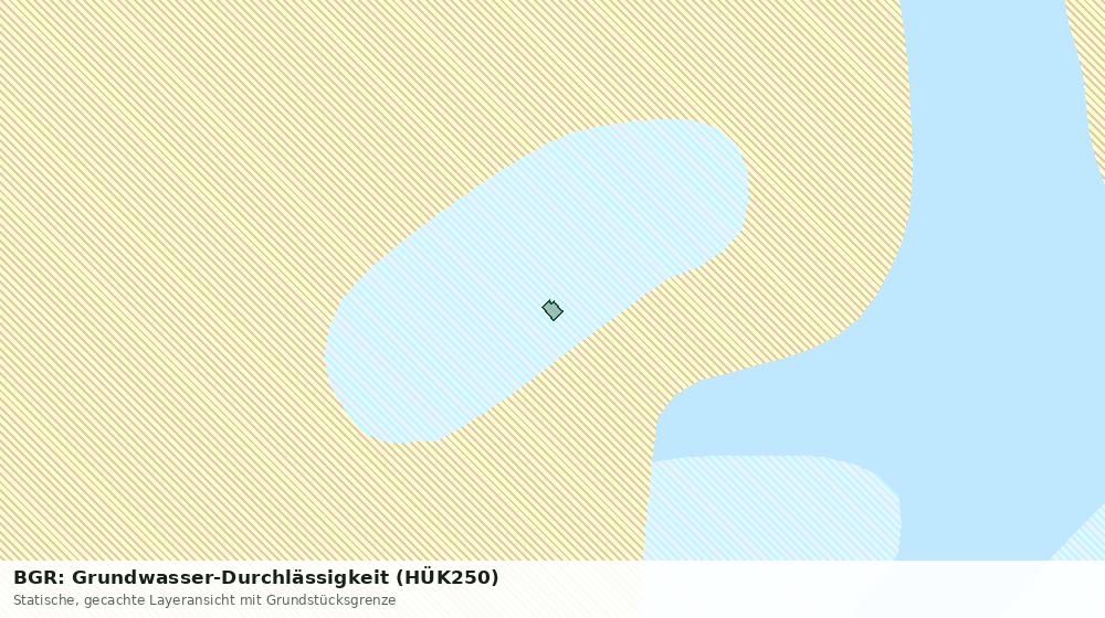 Statische Kartenansicht: BGR: Grundwasser-Durchlässigkeit (HÜK250)