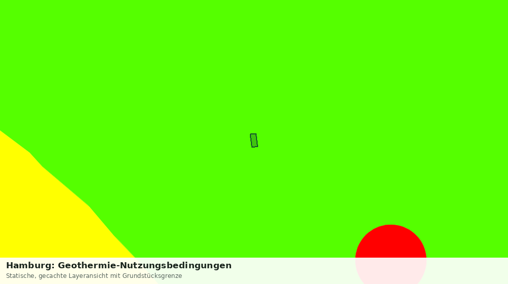 Statische Kartenansicht: Hamburg: Geothermie-Nutzungsbedingungen