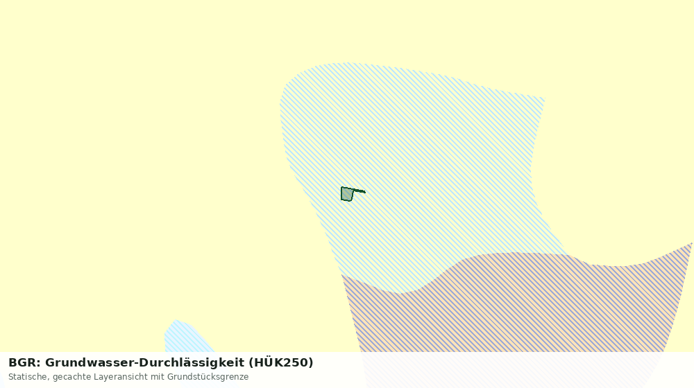 Statische Kartenansicht: BGR: Grundwasser-Durchlässigkeit (HÜK250)