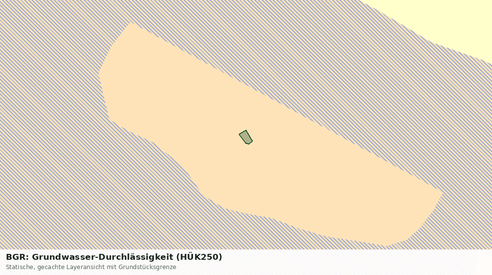 Statische Kartenansicht: BGR: Grundwasser-Durchlässigkeit (HÜK250)