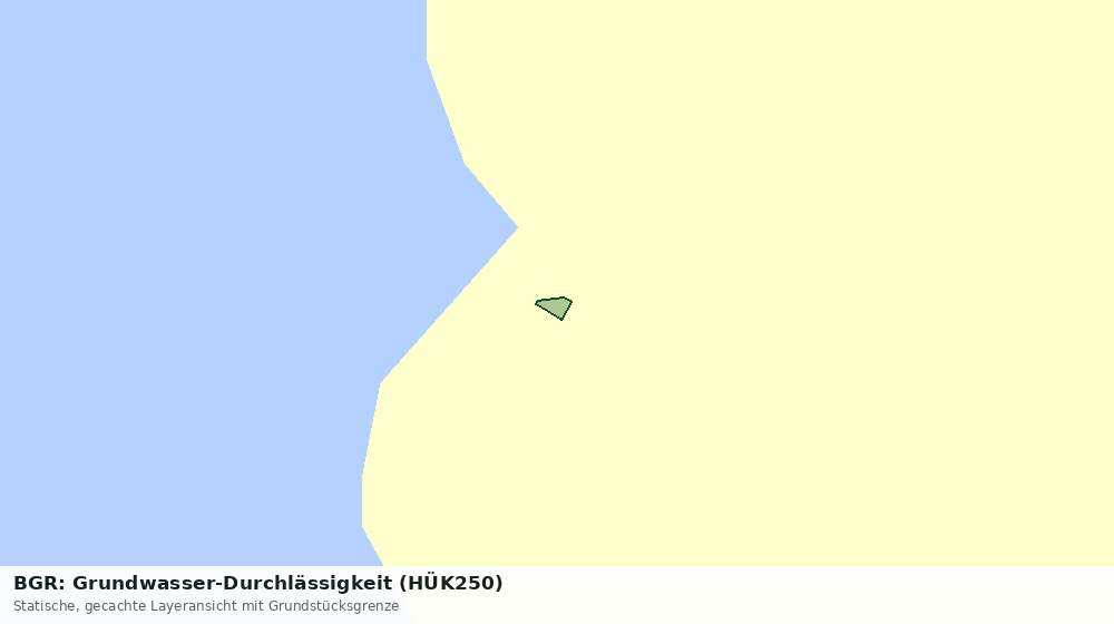 Statische Kartenansicht: BGR: Grundwasser-Durchlässigkeit (HÜK250)