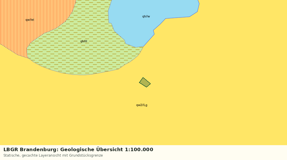 Statische Kartenansicht: LBGR Brandenburg: Geologische Übersicht 1:100.000