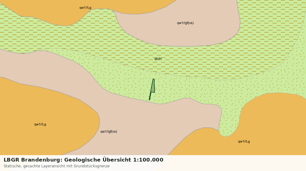 Statische Kartenansicht: LBGR Brandenburg: Geologische Übersicht 1:100.000