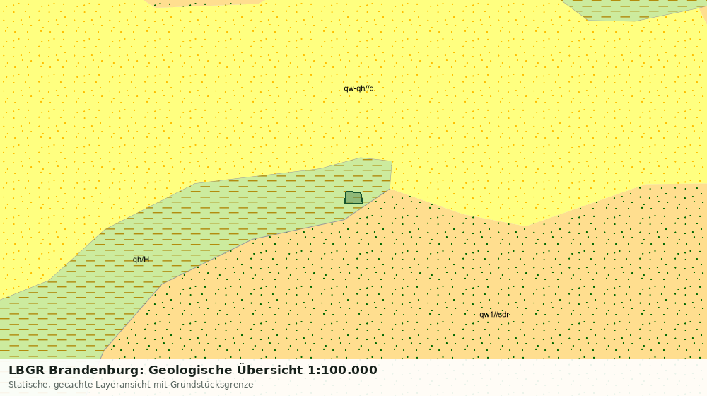 Statische Kartenansicht: LBGR Brandenburg: Geologische Übersicht 1:100.000