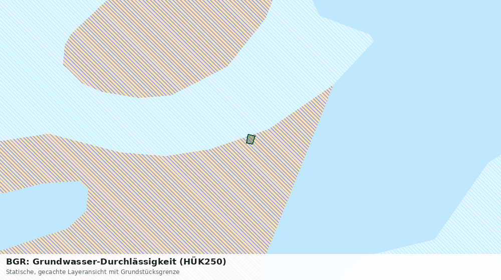 Statische Kartenansicht: BGR: Grundwasser-Durchlässigkeit (HÜK250)