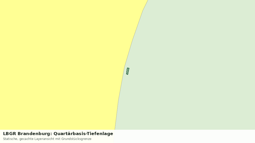 Statische Kartenansicht: LBGR Brandenburg: Quartärbasis-Tiefenlage