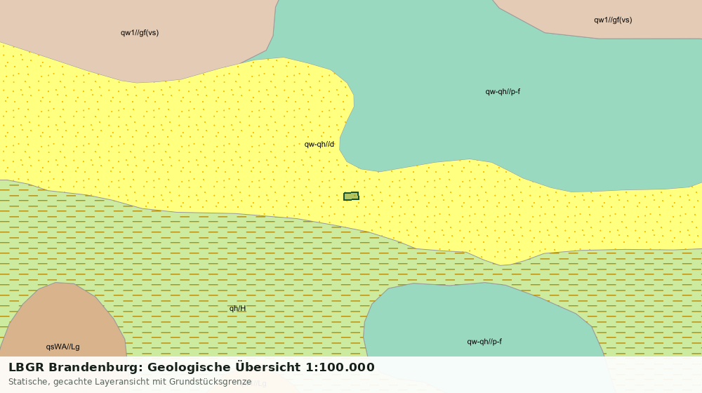 Statische Kartenansicht: LBGR Brandenburg: Geologische Übersicht 1:100.000