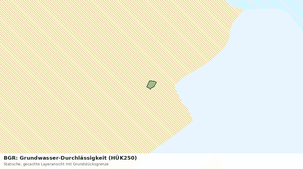 Statische Kartenansicht: BGR: Grundwasser-Durchlässigkeit (HÜK250)