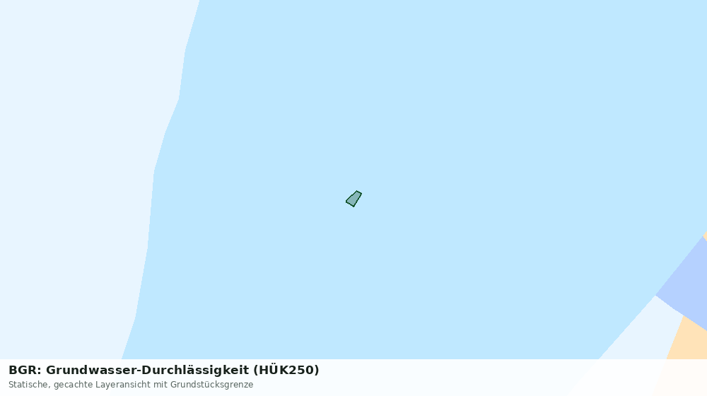 Statische Kartenansicht: BGR: Grundwasser-Durchlässigkeit (HÜK250)