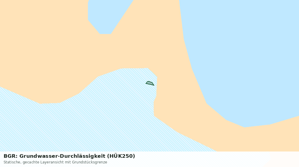 Statische Kartenansicht: BGR: Grundwasser-Durchlässigkeit (HÜK250)