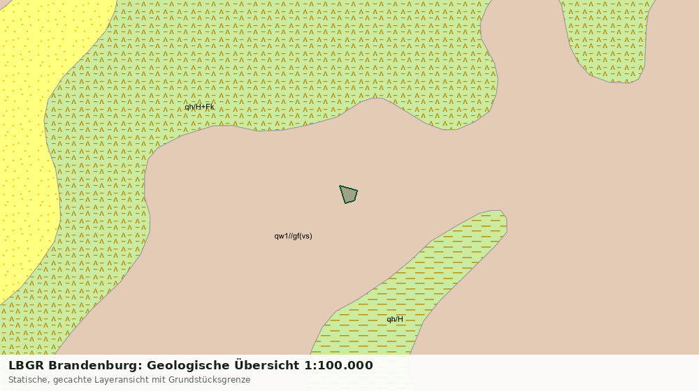 Statische Kartenansicht: LBGR Brandenburg: Geologische Übersicht 1:100.000